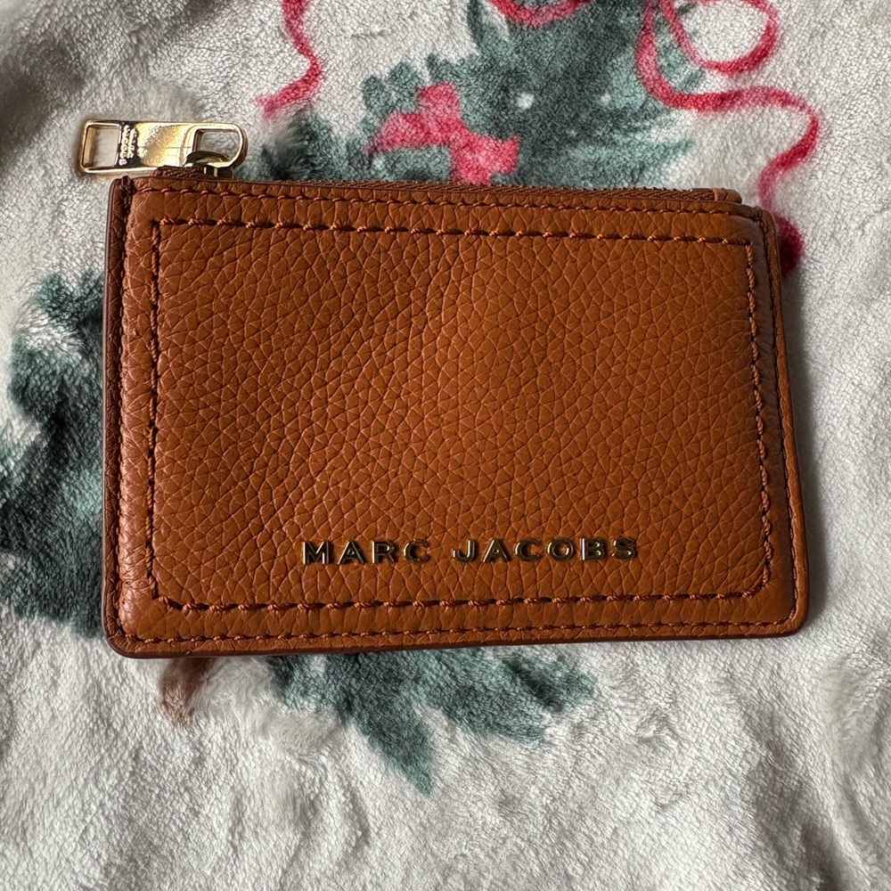 Marc Jacobs Tan Leather Card Holder